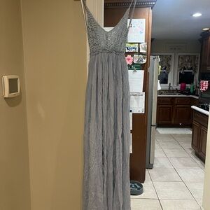 Windsor Light Blue Lace Maxi Dress